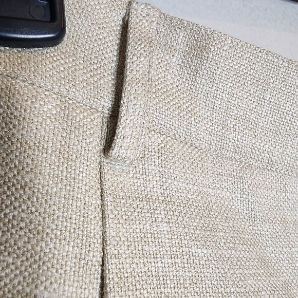 NWT Ellie Mae Studios Linen Silk Wool Keane Oatmeal Cream Pants Size 2 - Picture 11 of 16